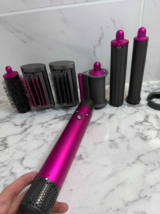 Професійний стайлер без лого Dyson Fuchsia/Nickel – 6 насадок