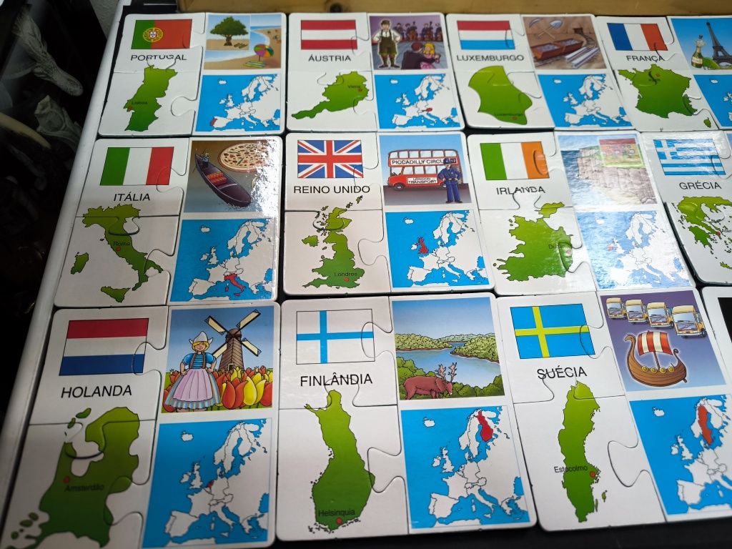 Jogo puzzle união europeia