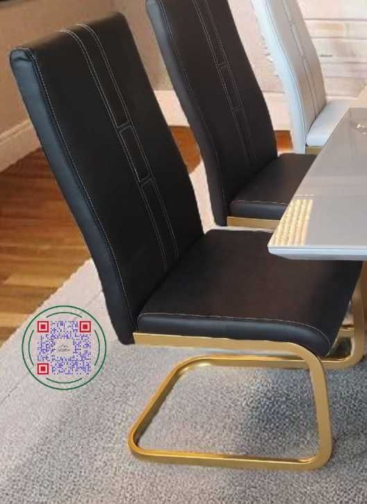 Conjunto mesa vidro temperado rectangular york + 6 Cadeiras