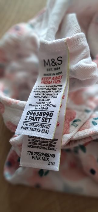 Ogrodniczki dla dziewczynki rozmiar 62-68