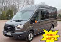 Ford Transit  L4H3/MAX/Brygadówka/7 osób/Salon PL/Nawigacja/Super stan/Gwarancja