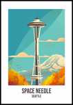 Plakat 61x90,5cm Space Needle
