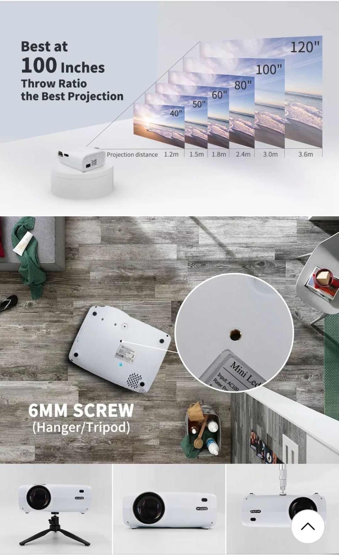 Projector LED com opção de TV BOX ANDROID 12  CINEMA EM SUA CASA .