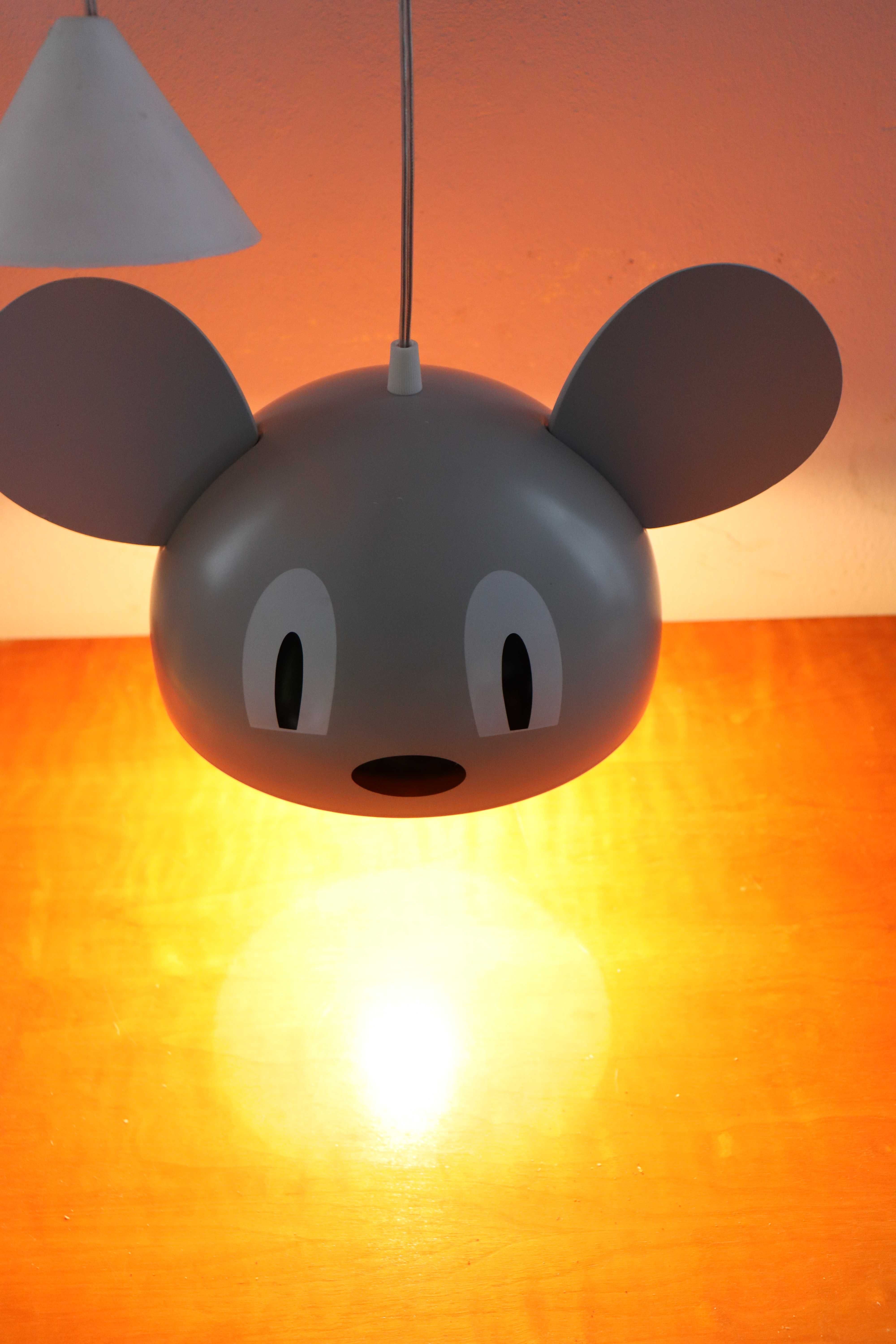 Lampa  sufitowa dziecięca myszka