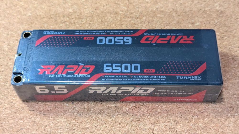 Turnigy Rapid 2S2P 6500mAh 7.4V 140C Li-pol Батарея Високострумова