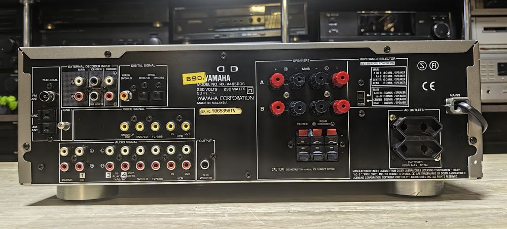 Ресивер Yamaha RX-V495/Optical/4Ω