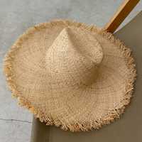 Літній широкополий капелюх Федора постані поля з бахромою