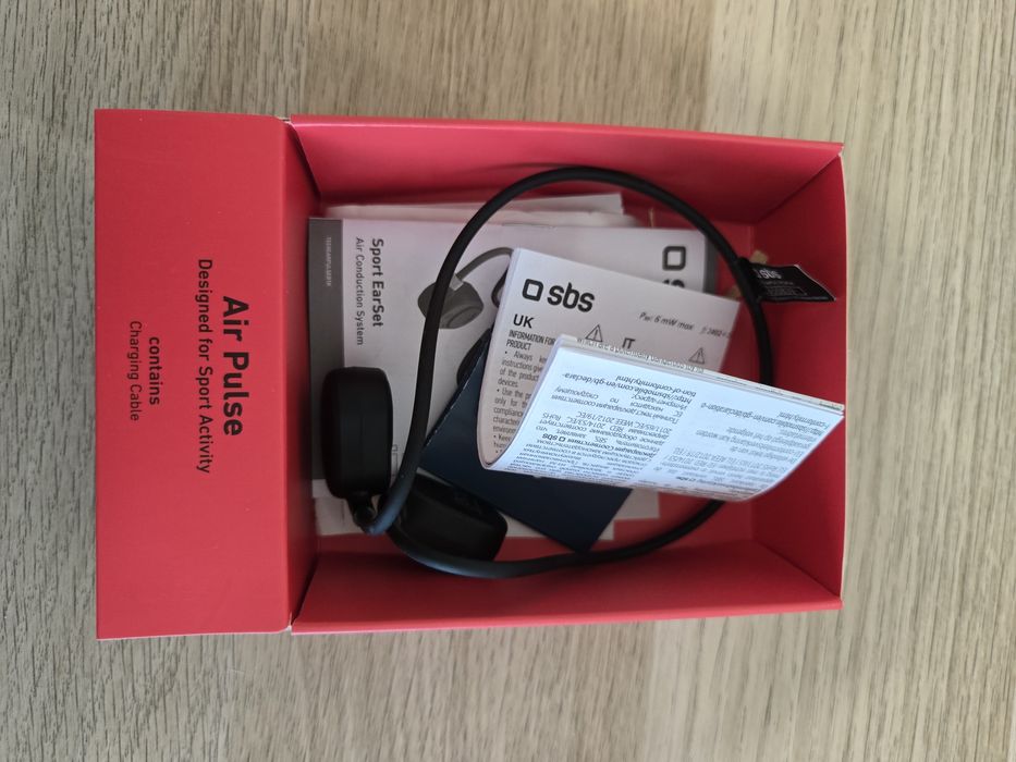 Auriculares SBS Sport E-GO Wireless (Open Ear - Microfone - Preto)
5