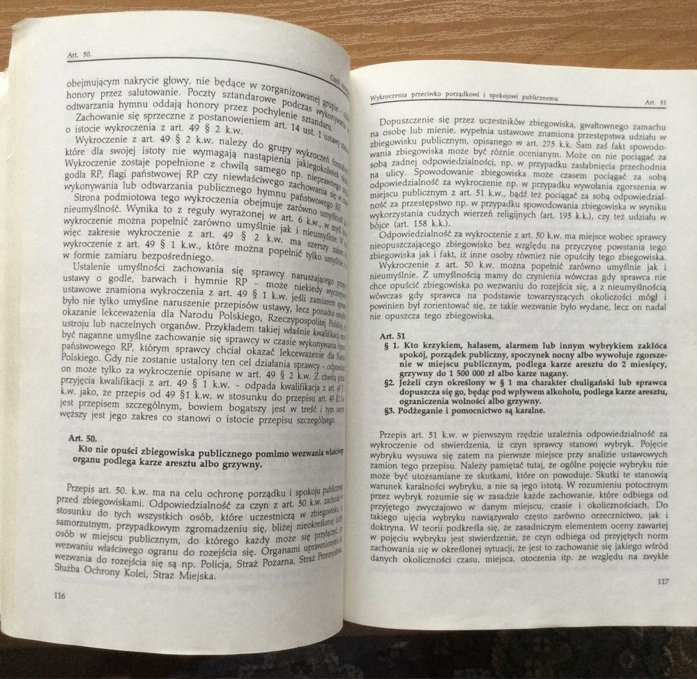 Kodeks wykroczeń z komentarzem 1992, M. Bojarski, W. Radecki