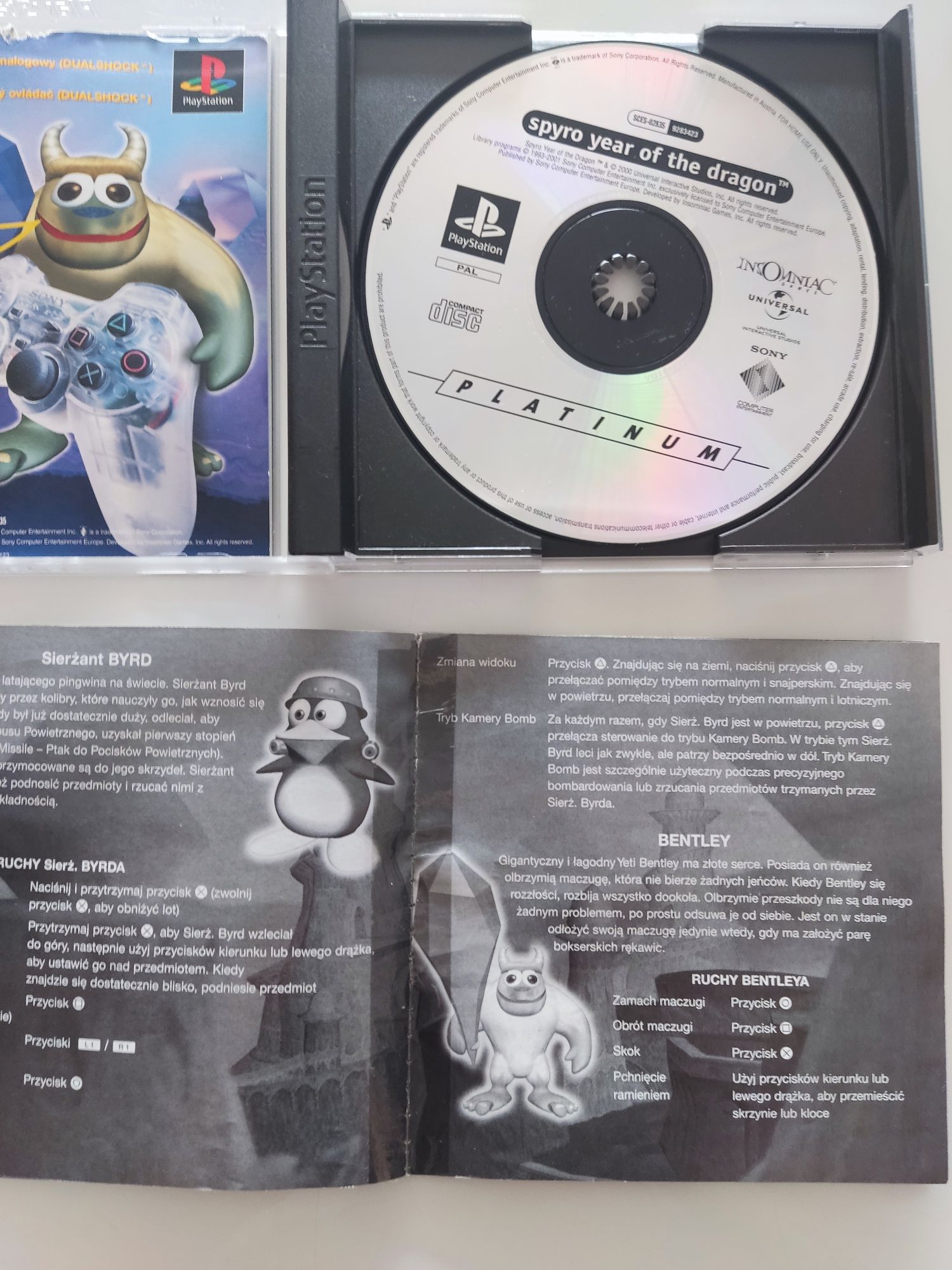 Spyro Year of the Dragon, z polskiej dystrybucji na PlayStation