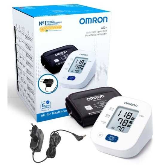 Автоматичний тонометр із адаптером OMRON M2+ (HEM-7146-Е)