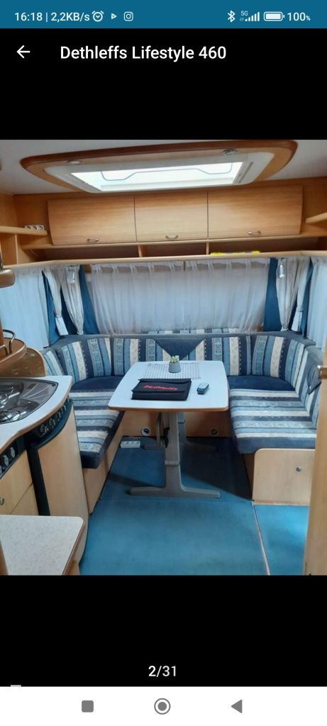 Dethleffs Camper Lifestyle 2003 zadbana, mover, roleta, przeddsionek