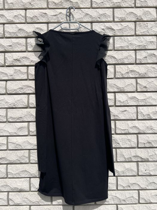 Czarna sukienka z długim rękawem i wycięciami,  Liu•Jo Milano rozm. M