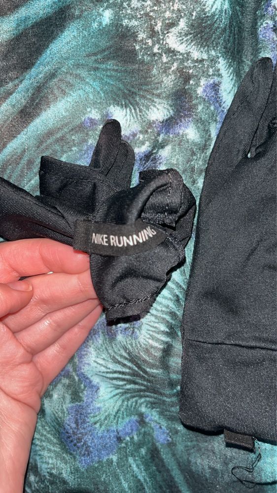 Rękawiczki czarne damskie Nike runner XS/S