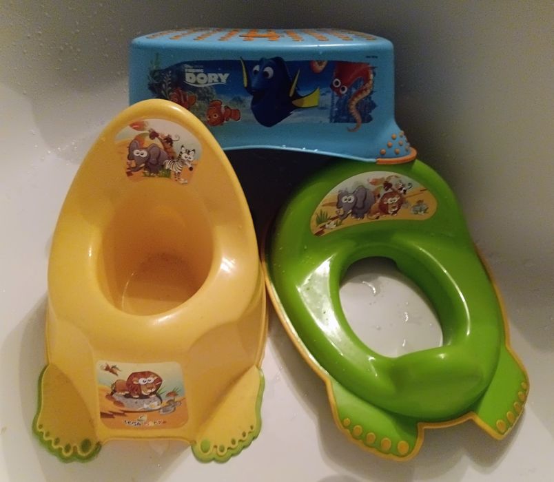 3cz. kolorowy zestaw sanitarny dla dziecka- do treningu czystosci