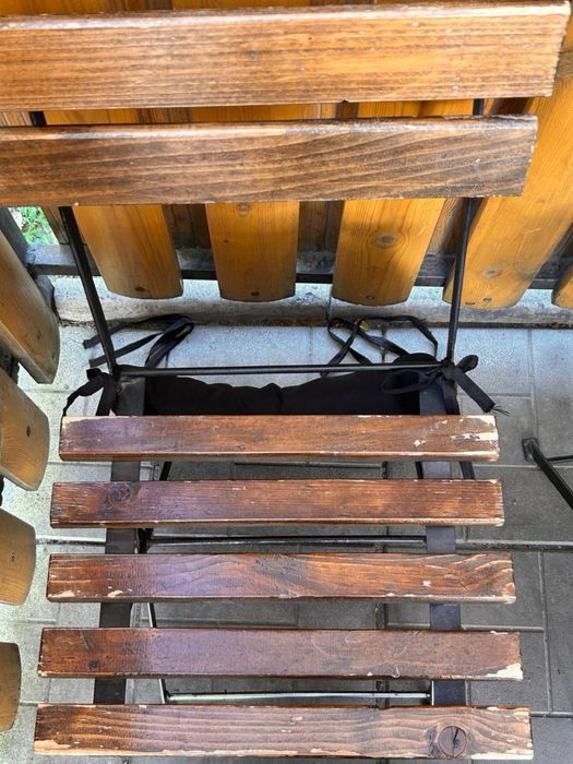 Стільці вуличні літня тераса метал/дерево