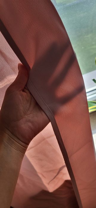 Zasłony pudrowy róż