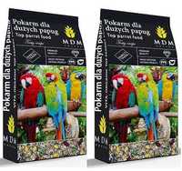2x 10kg Karma pokarm mieszanka dla papug dużych z orzeszkami MDM