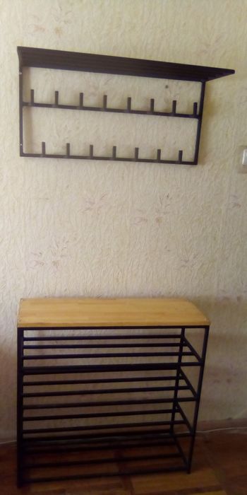 Полиця для взуття+вішак для одягу