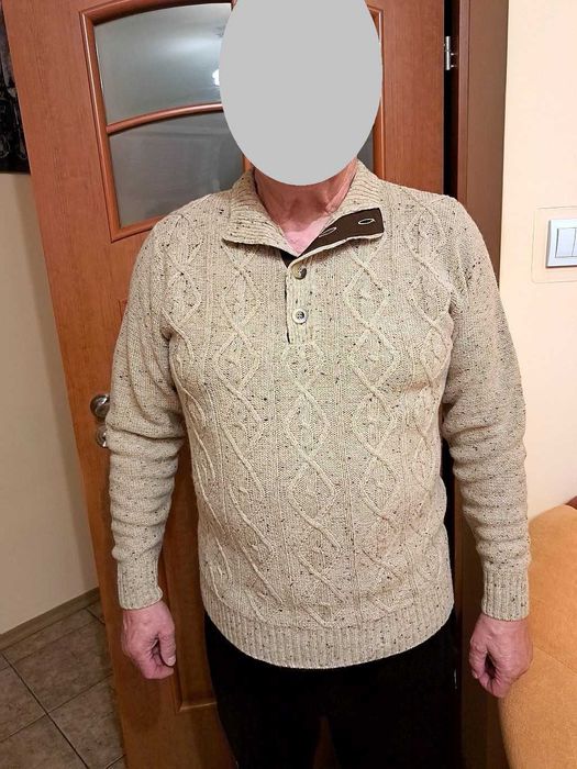 Sweter_Ciepły_Męski_ATLA for MEN_L_25% Wełna.