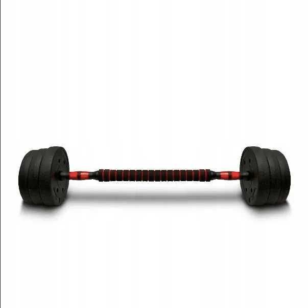 Hantle bitumiczne regulowane 2x10 kg z Łącznikiem zestaw gryfy talerze