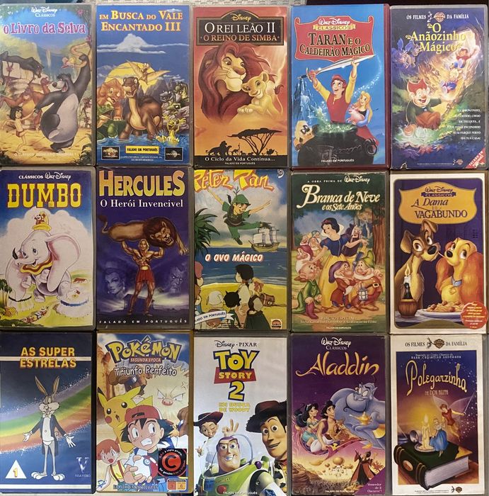 Cassetes Vhs disney