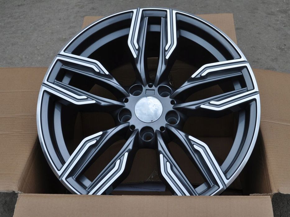 Szare felgi R20 5x120 Bmw 7 F01 F02 F03 F04 5 GT F07 F10 6 F06 F13