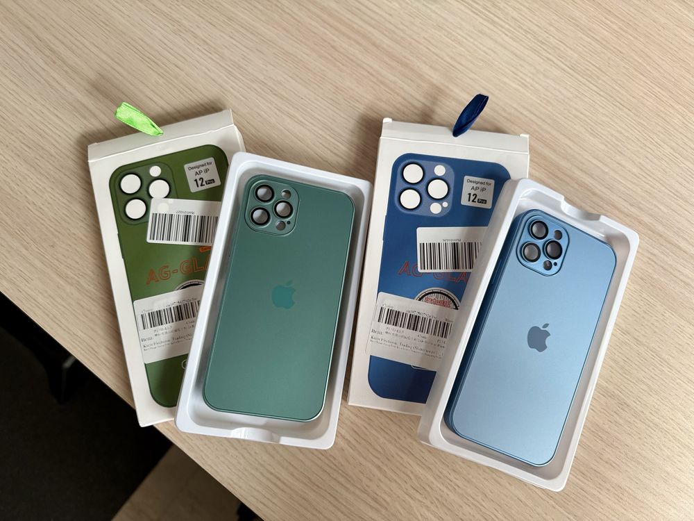 Etui Glass Silicone Case iPhone 12 Pro x2