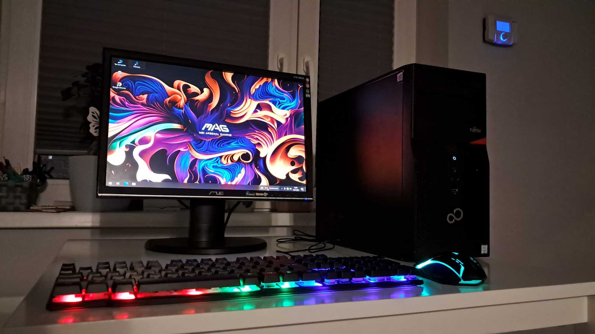 Zestaw Do Gier i3 6100 4x3.7Ghz/Grafika-4GB/WiFi/8GB-ddr4/SSD/Monitor