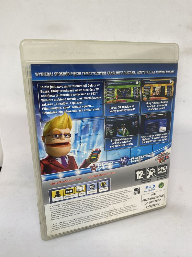 Gra Buzz! Quiz TV PS3 Sony Play Station pudełkowa Buzz Świat Quizów PL