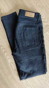 Dżinsy jeansy grafitowe ciemny szary Pull &Bear rozm. 26