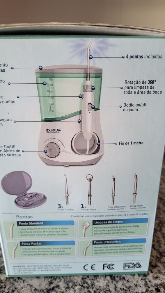 Aparelho para a limpeza profunda da sua boca