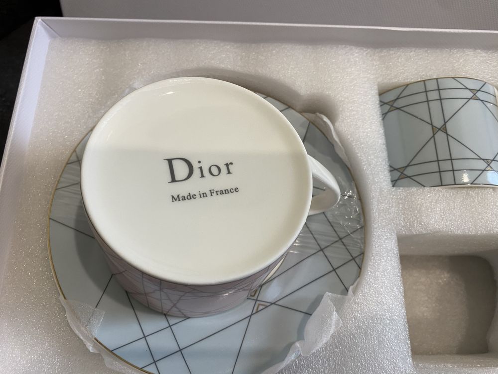 Dior Hermes набір чашки в подарунковому пакуванні