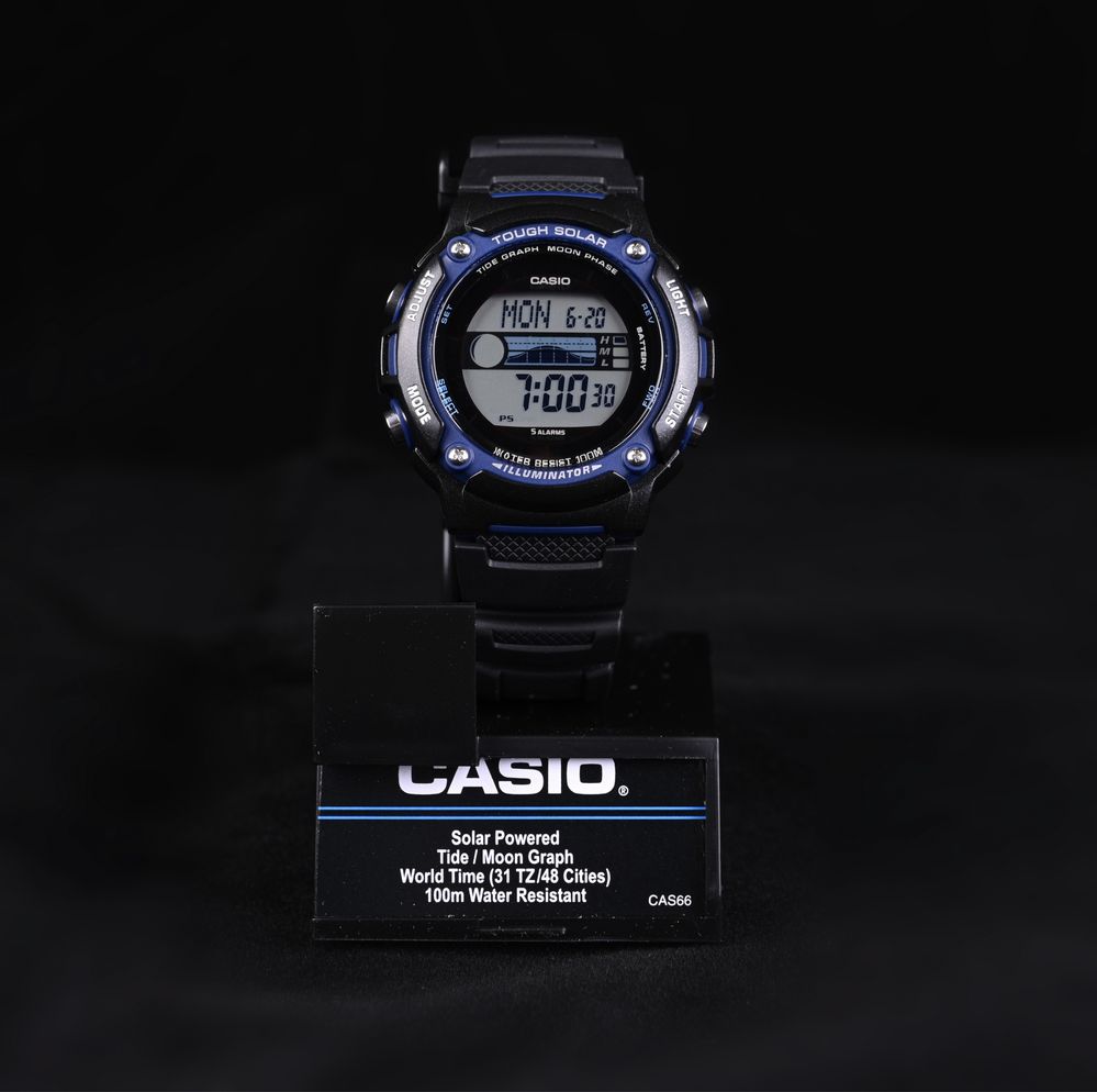 Годинник наручний Casio W-S210H-1A Tough Solar новий оригінал