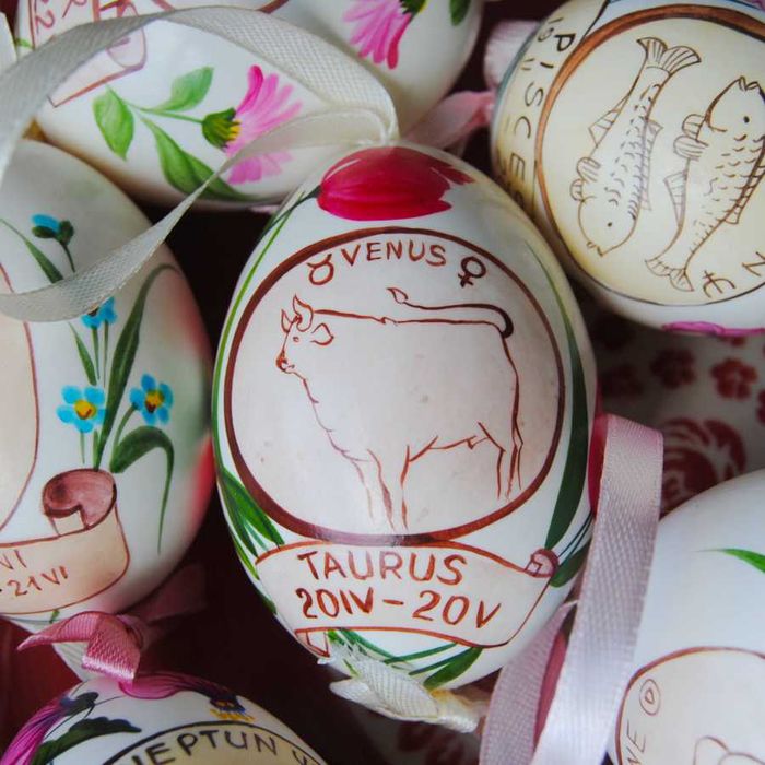 Pisanka znak zodiaku - Byk