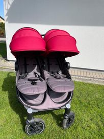 Wózek dziecięcy bliźniaczy BABY MONSTERS EASY TWIN 4.0 BLACK EDITION