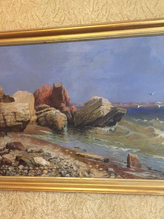 Живопись, морской пейзаж ,картина маслом.