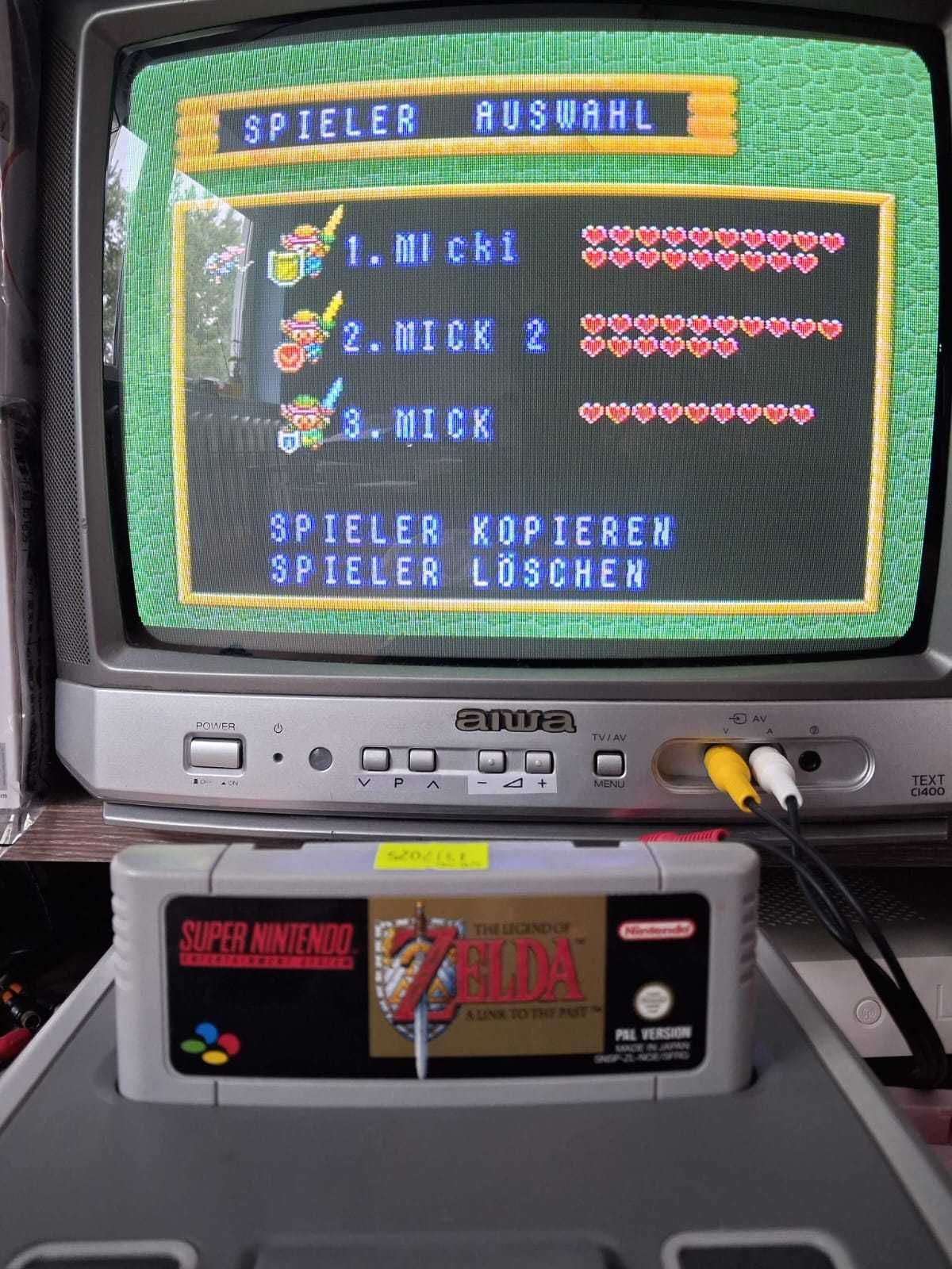 Zelda Link To The Past SNES prezent Super Nintendo