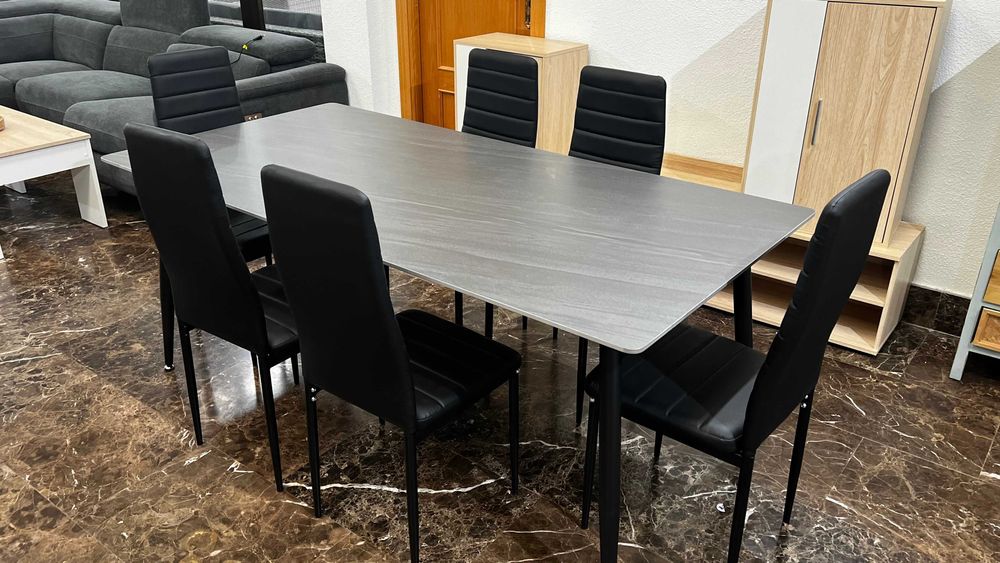 Mesa de jantar nova com 6 cadeiras - entrega gratuita!