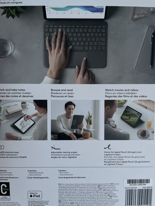 Klawiatura Logitech Folio Touch ipad 11-inch.