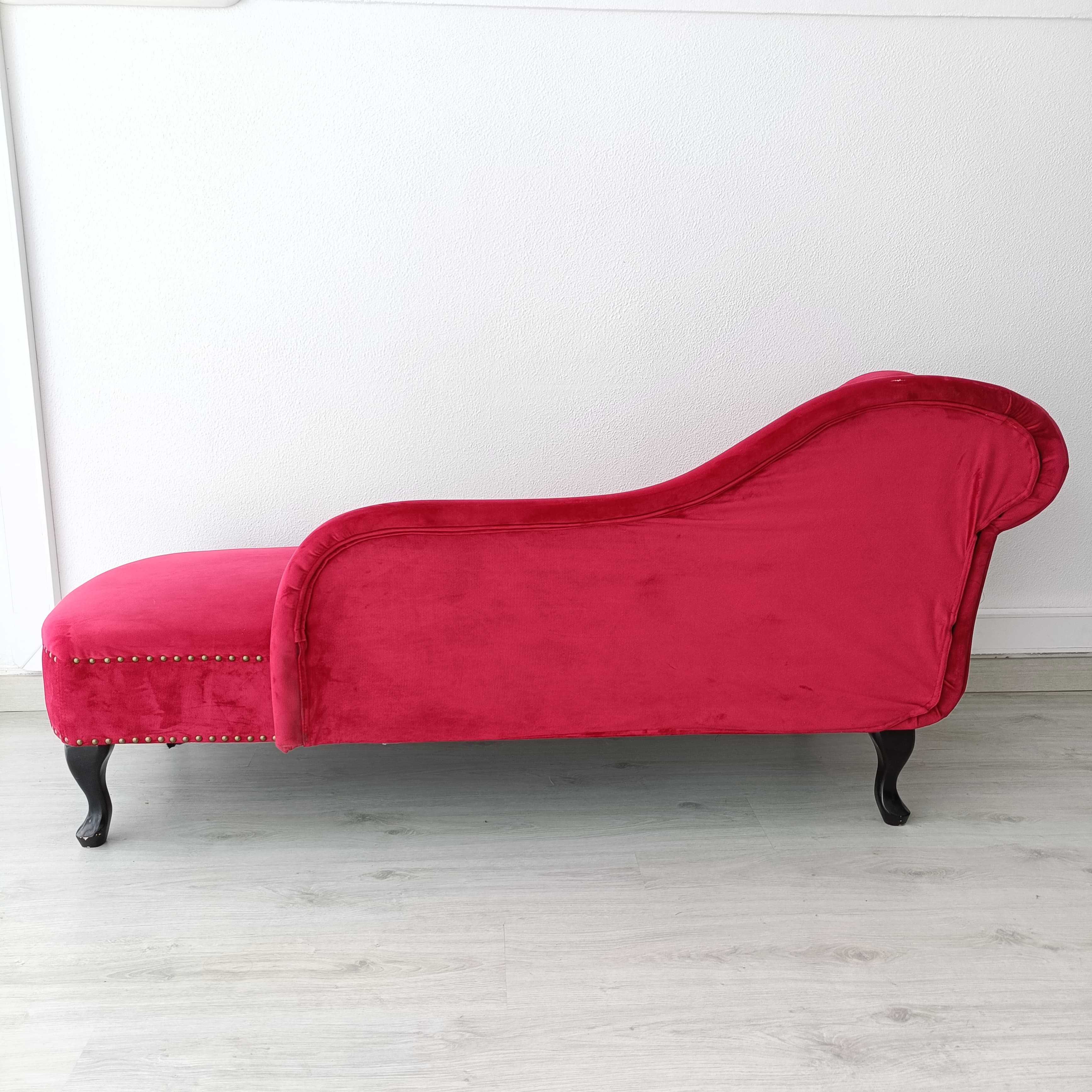 Sofa chaise long veludo