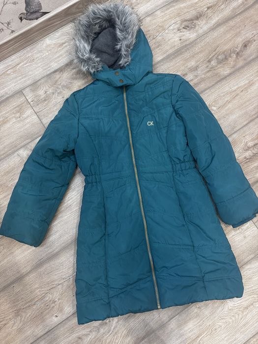 Зимовий пуховик пальто для дівчинки 10-12років Calvin Klein бу