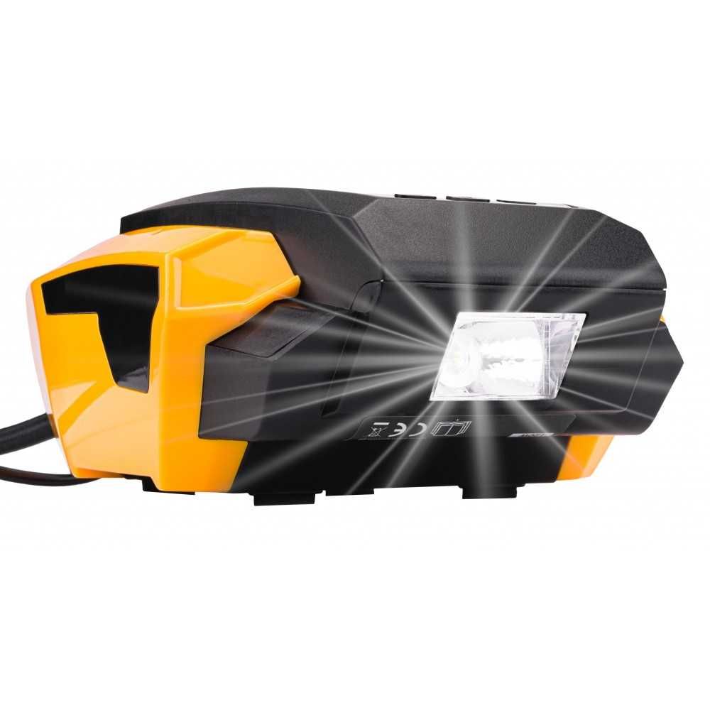 POWERMAT Kompresor Bezolejowy Sprężarka Przenośna 12v Lcd PM1185