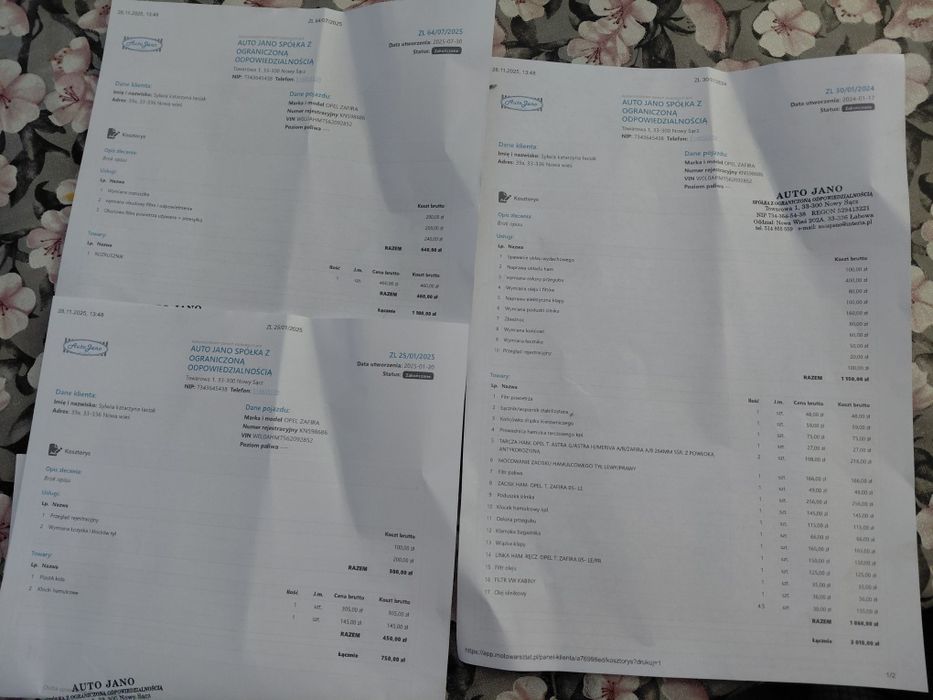 Zafira 2 1.9 150km 2005r 7osobowa hak