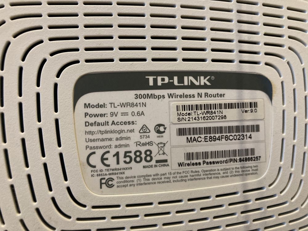 Router TP-LINK TL-WR841N