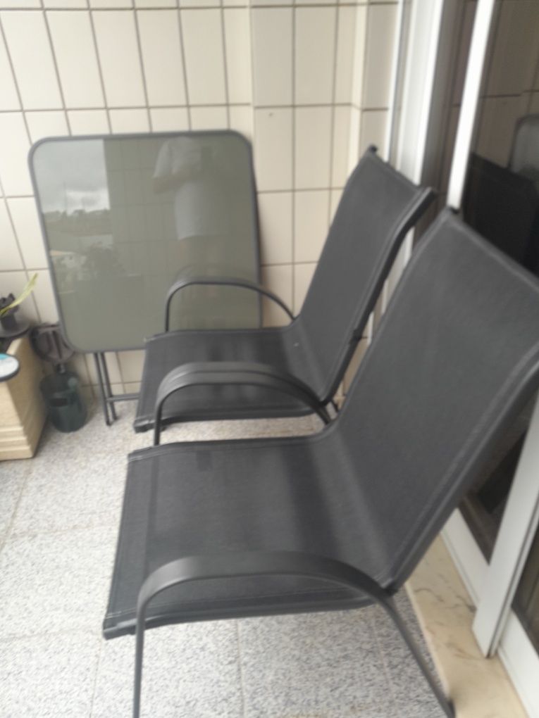 Conjunto de mesa + 2  caldeiras  C/ NOVAS