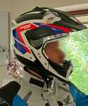 Capacete NOLAN N70-2X  Branco / Vermelho / Azul