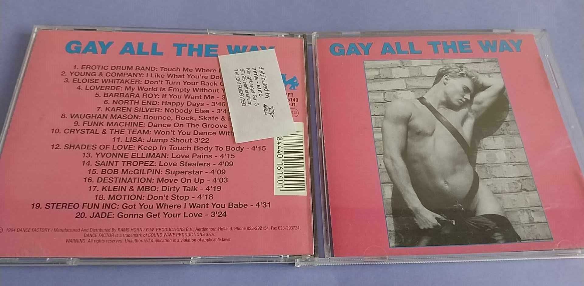 Gay All The Way - CD 1998 Netherlands