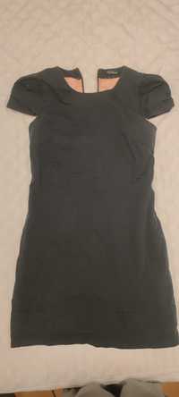 czarna krótka sukienka