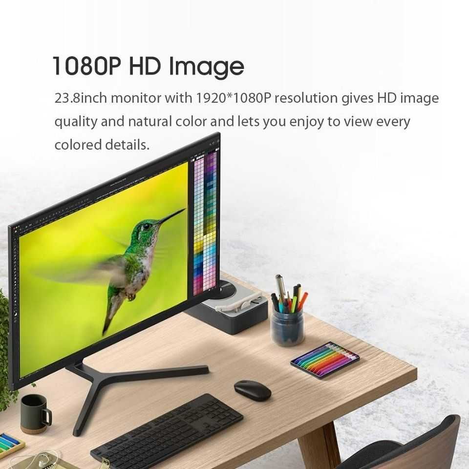 Monitor Redmi 1A 23,8 polegadas 1080P 1920x1080P 60Hz IPS Display NOVO